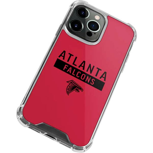 NFL Atlanta Falcons Red Performance Series iPhone 15 Pro Clear Case